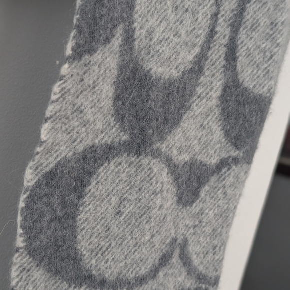 COACH WOOL BLEND SCARF - Picture 2 of 11